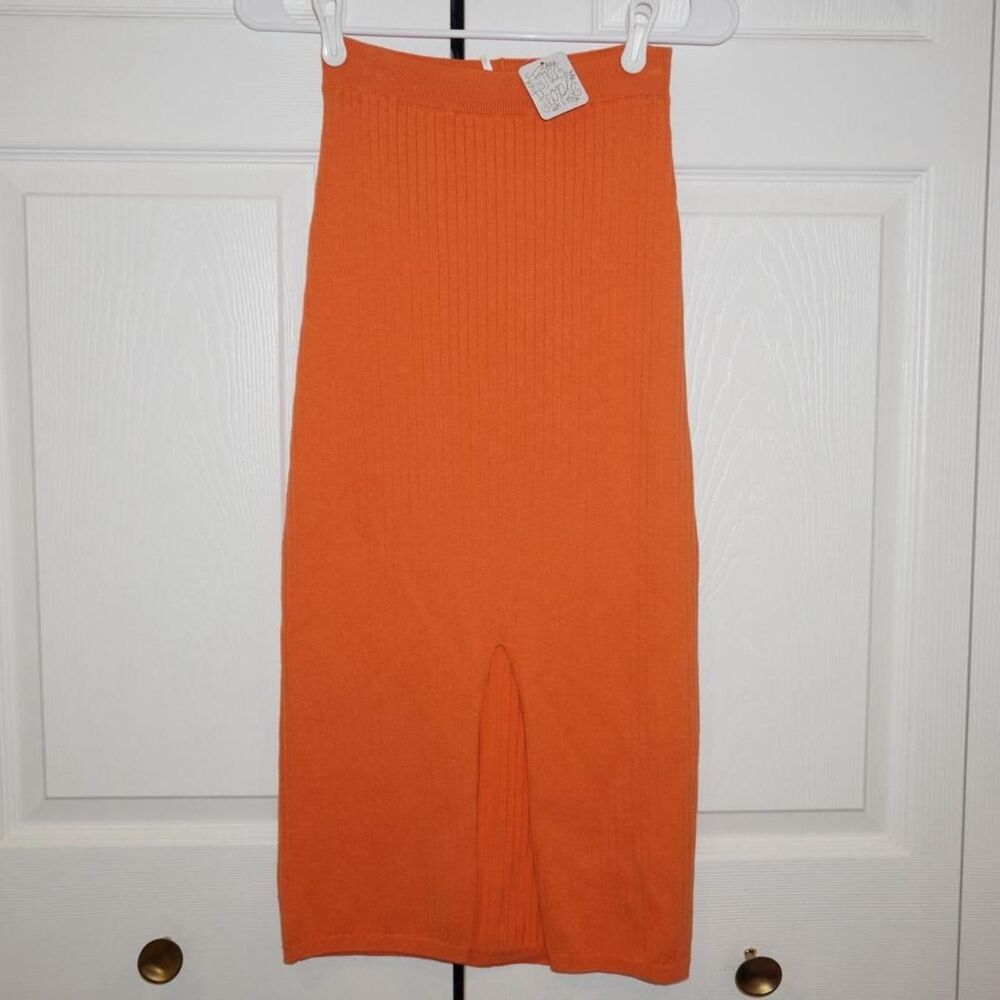 Free-people Women's Orange Skirt